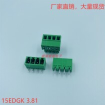 15EDGK 3 81mm plug-in-type wiring terminal pcb connector 2P3P4P5P6P7P8P-24P straight bending foot
