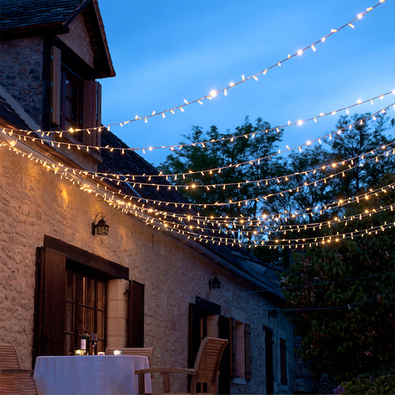 Gypsophila arrangement outdoor LED waterproof wedding small lights flashing lights string colorful discoloration garden decorative lights