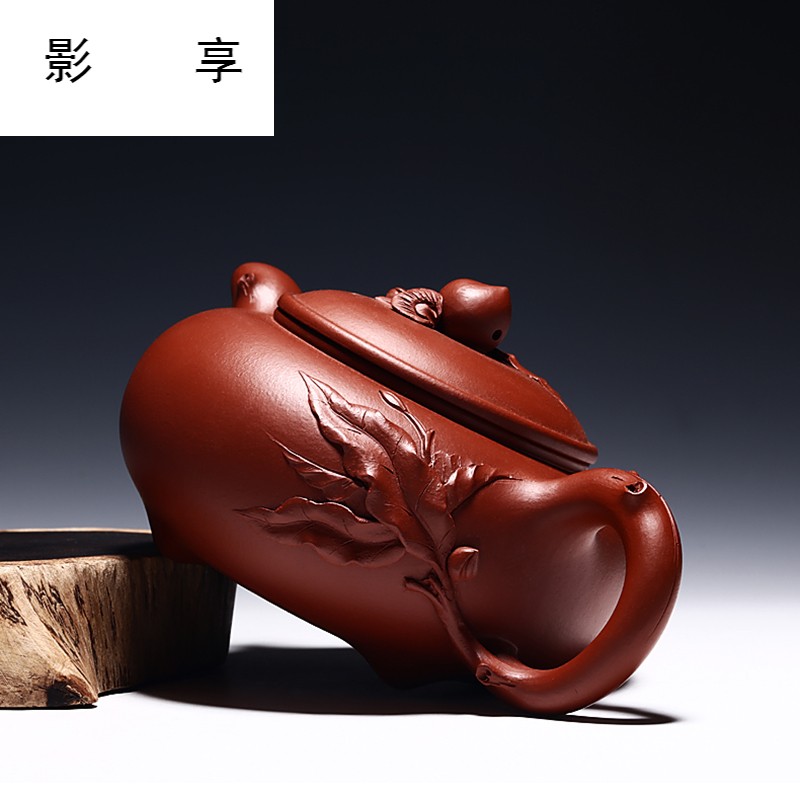 Shadow at yixing all hand are it by Zhou Hongxing undressed ore zhu zhu mud clay pot tea peach HNYY