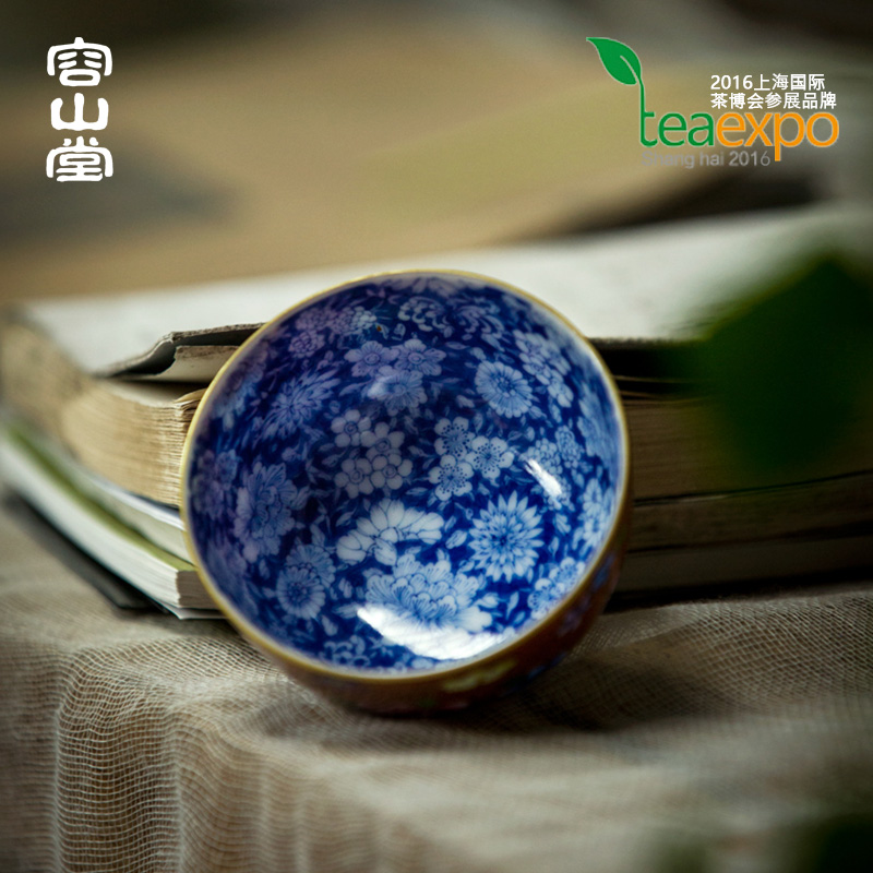 Shadow enjoy let jingdezhen up sample tea cup master cup kung fu tea cups manual hand - made colored enamel tea LST