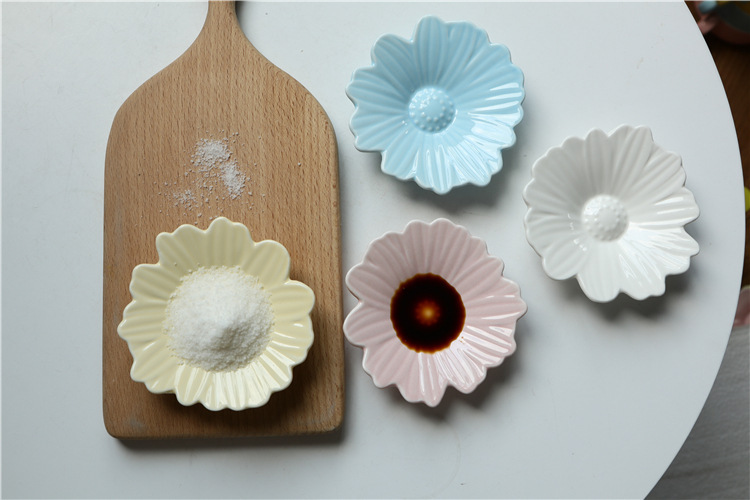 Nordic ceramic creative flavour dish flower small dishes pineapple vinegar dish of pickles sauce dish home dishes move