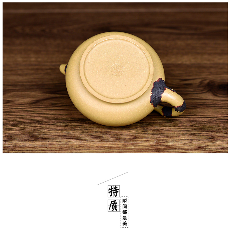 Shadow at yixing undressed ore section of mud by hand as it kung fu tea set office teapot peach flower pot, YS