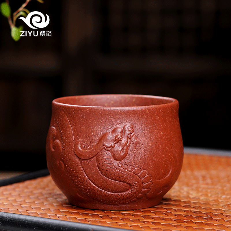 Shadow at yixing purple sand tea cup sample tea cup master cup all hand she is fine jade neuromancer cup/cup edge, Chen Z
