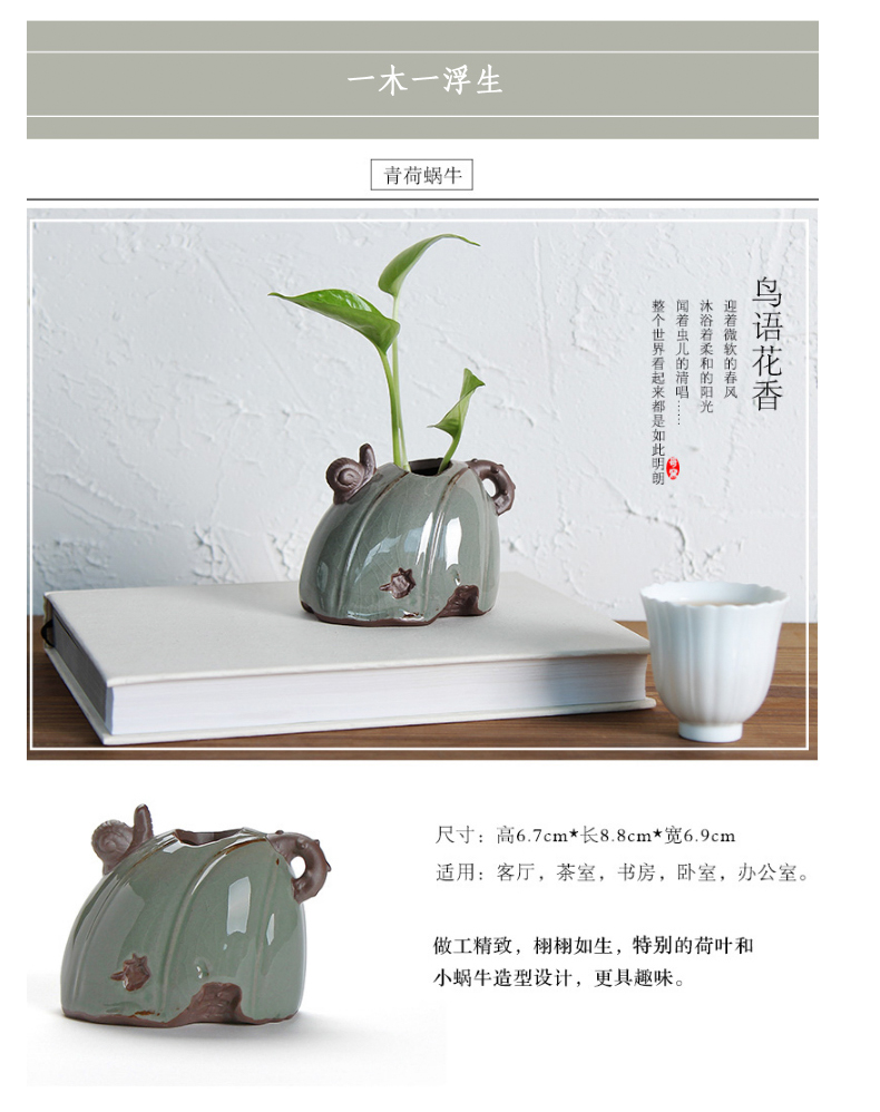 Shadow at zen tea elder brother up pet vase furnishing articles checking ceramic flower implement contracted sitting room of rural household decorations