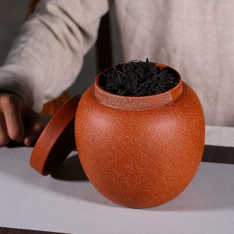 Shadow at yixing undressed ore purple sand tea pot, manual household storage sealed tank quality pu - erh tea POTS JH