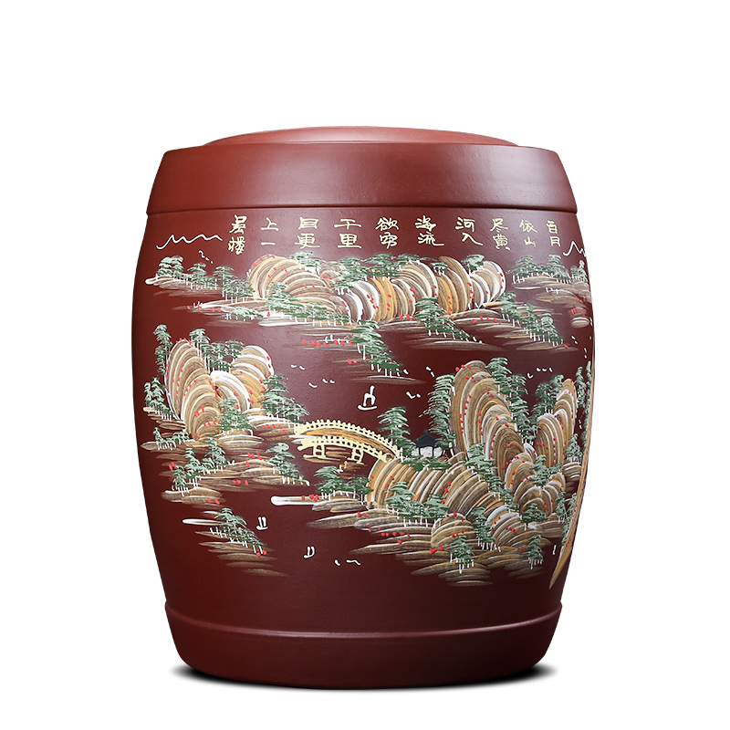Shadow enjoy undressed ore oversized violet arenaceous caddy fixings pu - erh tea tea urn big yards super capacity coarse ceramic tea set on the the ZLS (central authority (central authority