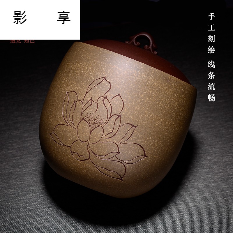 Shadow enjoy new famous yixing purple sand tea pot trumpet chun - yan wu manual pu 'er tea boxes and receives H