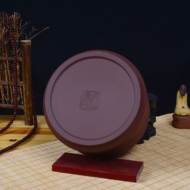 Shadow enjoy violet arenaceous all checking quality large hold world with virtue yixing purple sand tea pot and receives the pu - erh tea pot detong