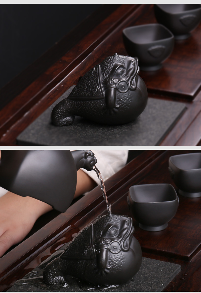 Shadow enjoy kung fu tea set spare parts play purple sand tea furnishing articles spittor office BLT home decoration