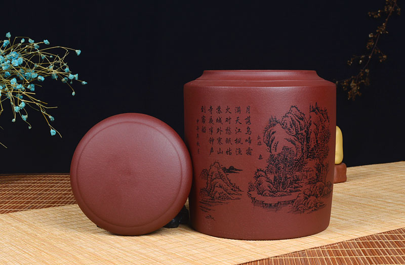 Shadow enjoy full checking quality large yixing purple sand the present paper arrives at an Intel pretation caddy fixings wake receives pu - erh tea pot detong