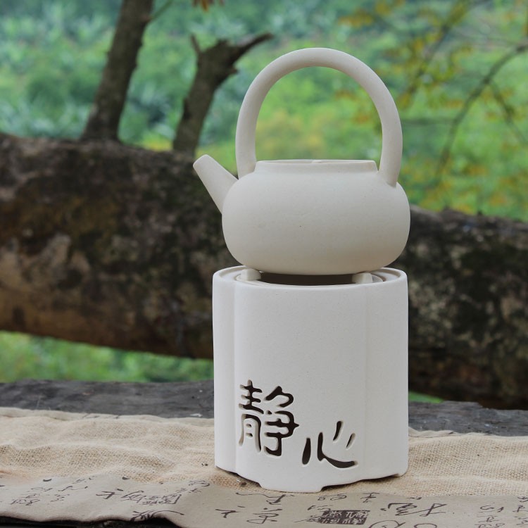 Xy white clay tea stove charcoal stove household hibachis carbon'm burning charcoal stove furnace boiling tea stove hibachis wind furnace TaoLu tide