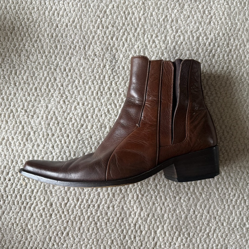 Yangwustudio001-1 Italian Chelsea Dress Series Italian Calfskin Full Leather Sole Handmade Boots