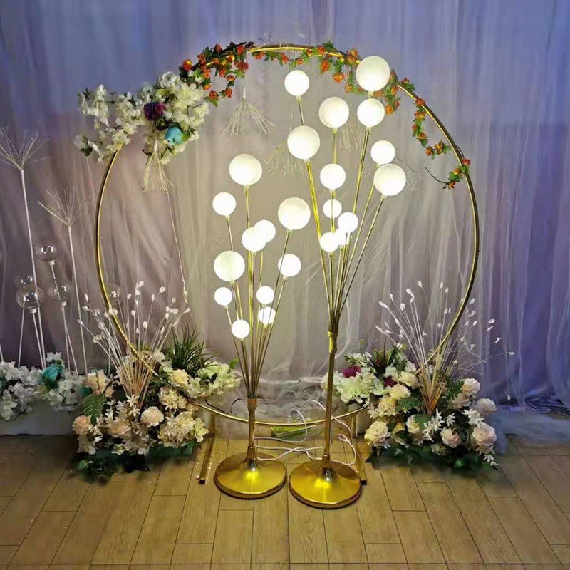 Wedding Props Happiness Fruit Tree Shining Road Leading Light Iron Art Apple Tree Firefly Road Leading Wedding Shop Window Decoration