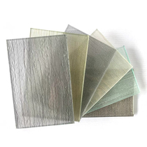 Factory customized art wired glass 5 5mm hotel club shopping mall KTV screen partition laminated glass