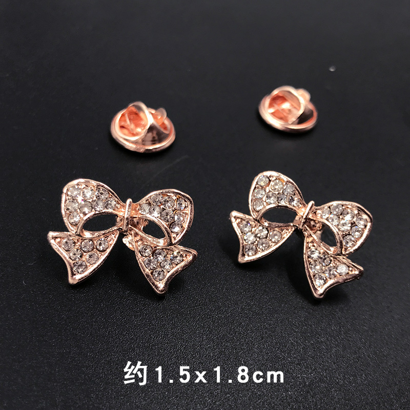 Phiên bản tiếng Hàn của trang sức nhỏ thắt nơ kim trâm phù hợp với cổ áo kẹp cổ áo phụ kiện trâm lụa khăn quàng cổ trâm cài