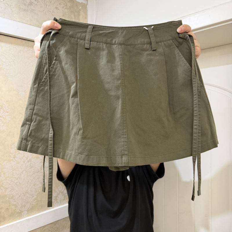 European Goods 2026 Summer New Fashion 8650760 Korean Style High-Waisted Slimming Fake Two-Piece A-Line Shorts Skirt for Women Trendy European Goods 2026 Summer New Fashion 8650760 Korean Style High-Waisted Slimming Fake Two-Piece A-Line Shorts Skirt for Women Trendy