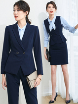 Professional suit suit suit womens four season vest overalls teacher sales property Hotel jewelry shop beauty salon 4S
