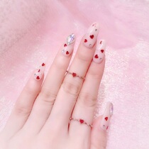 Bao Tuanfa yuka Japan moca RG love shape ruby ​​diamond thin ring ring