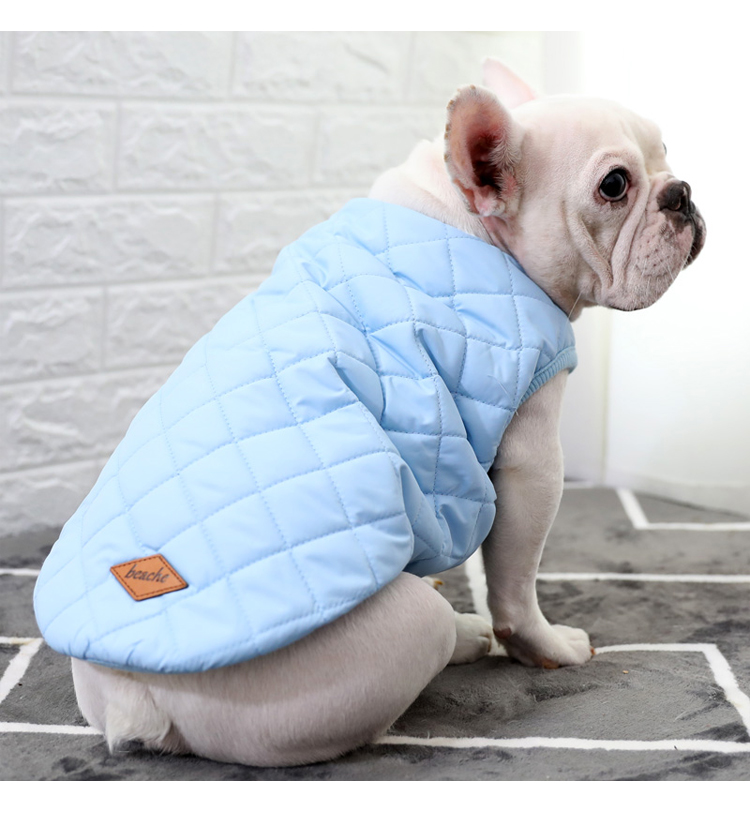 Quần áo chiến đấu chó quần áo mùa thu và mùa đông ấm áp Ba Ge Keji Teddy quần áo thú cưng dày bông vest vest - Quần áo & phụ kiện thú cưng bộ quần áo cho mèo