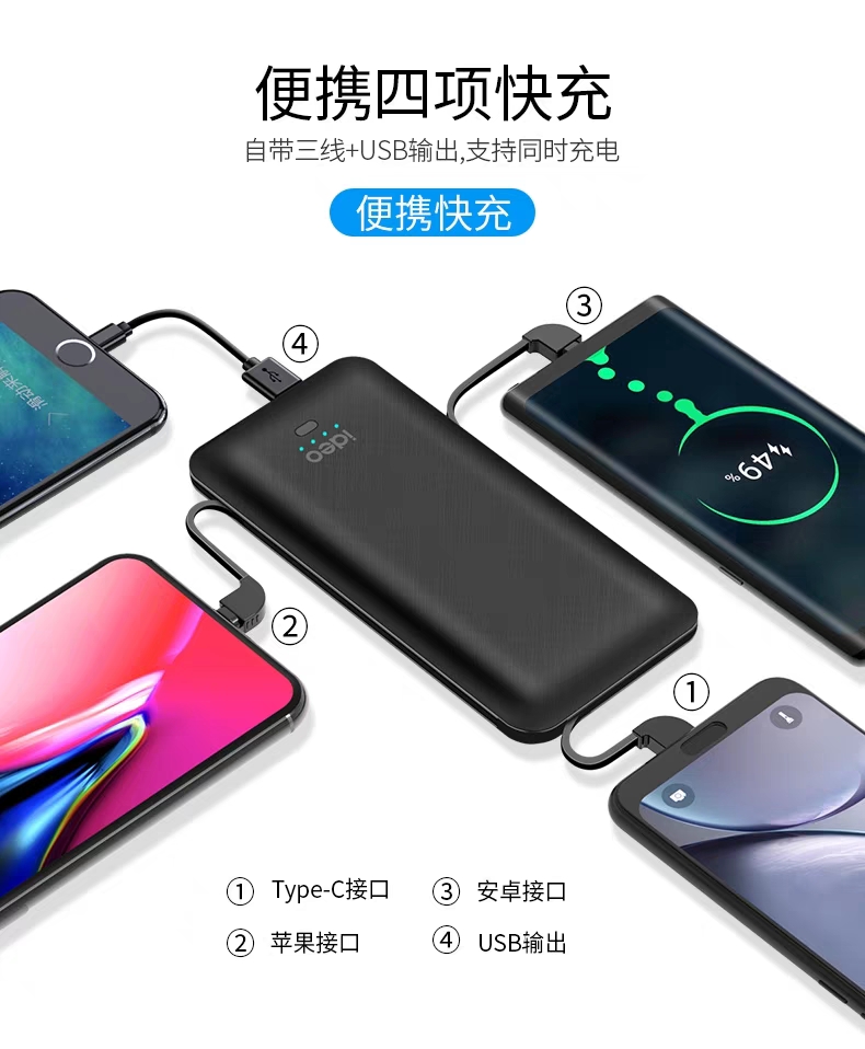 Sạc nhanh kho báu di động Đầu Apple Type-C đi kèm với dây cắm AC Bộ chuyển đổi cổng USB-C 2 - Ngân hàng điện thoại di động sạc dự phòng remax 10000mah