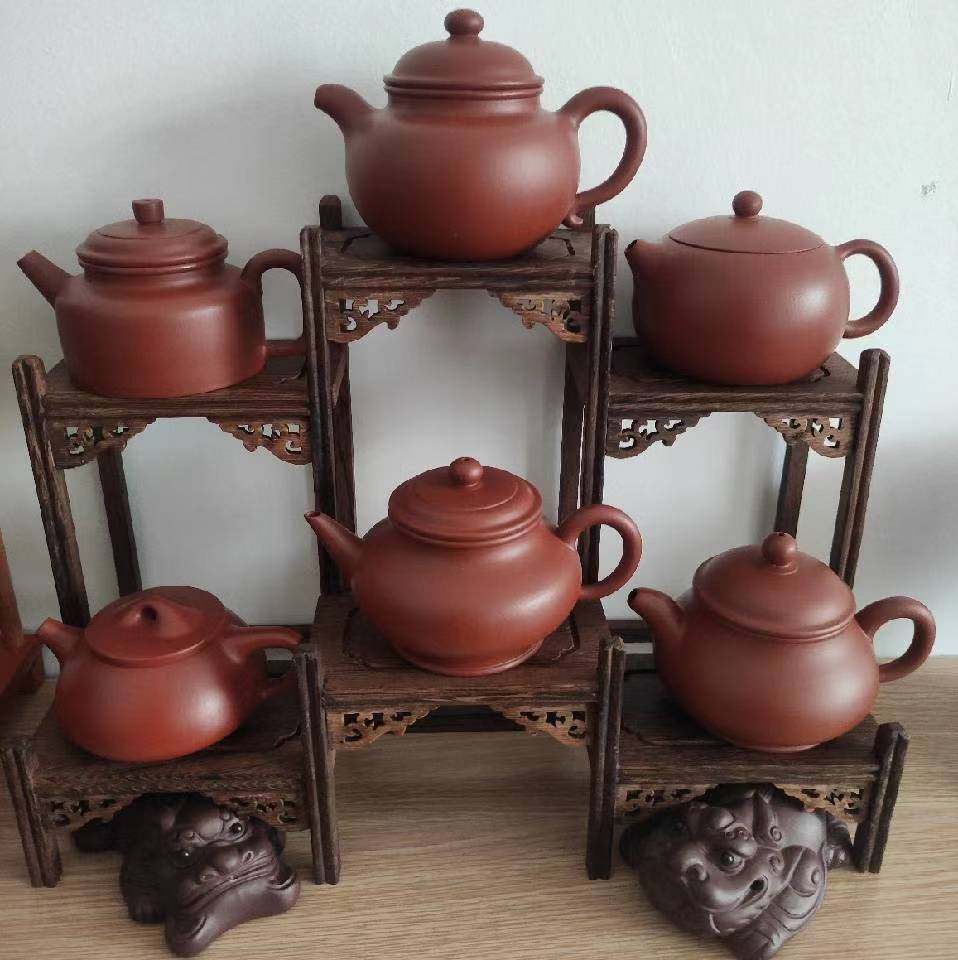 宜興紫砂壺鏤空喜字壺底款施小馬純手工製作原礦紫砂茶壺家用收藏