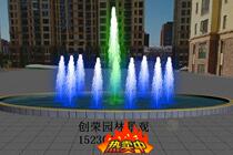 Music fountain complete set of equipment program-controlled dry fountain large fountain water landscape fountain factory production and installation construction