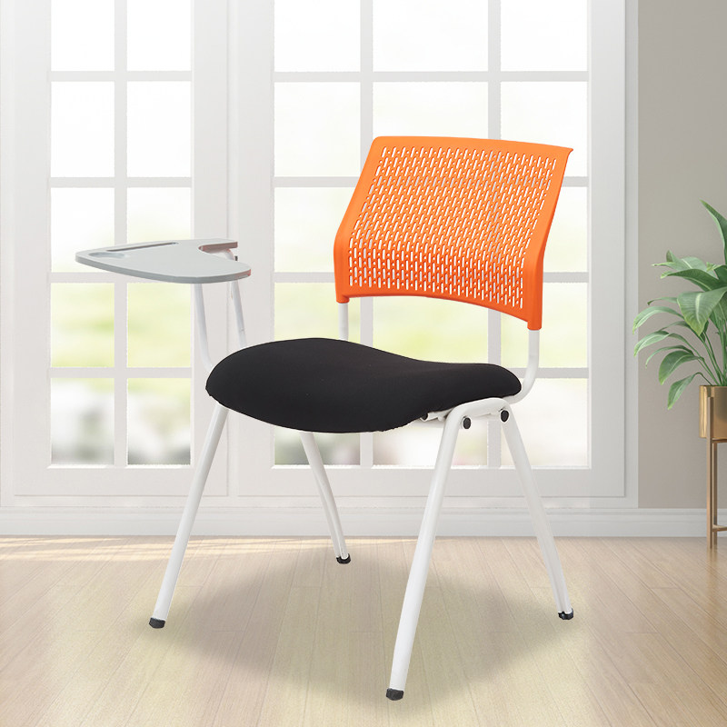 Yuqiang training chair Simple fashion chair Integrated conference room office chair News negotiation pressure foot chair Plastic back chair