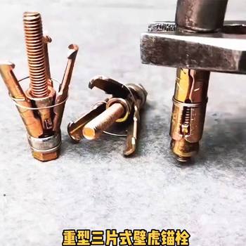 六角头膨胀螺丝空心砖墙高强度重型内迫式三片壁虎带钩的膨胀螺丝