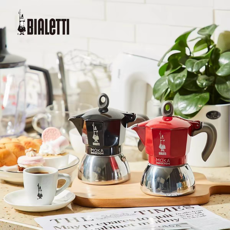 Bialetti Stainless Steel Moka Pot Induction Electric Coffee Maker for Outdoor Camping Bialetti Stainless Steel Moka Pot Induction Electric Coffee Maker for Outdoor Camping