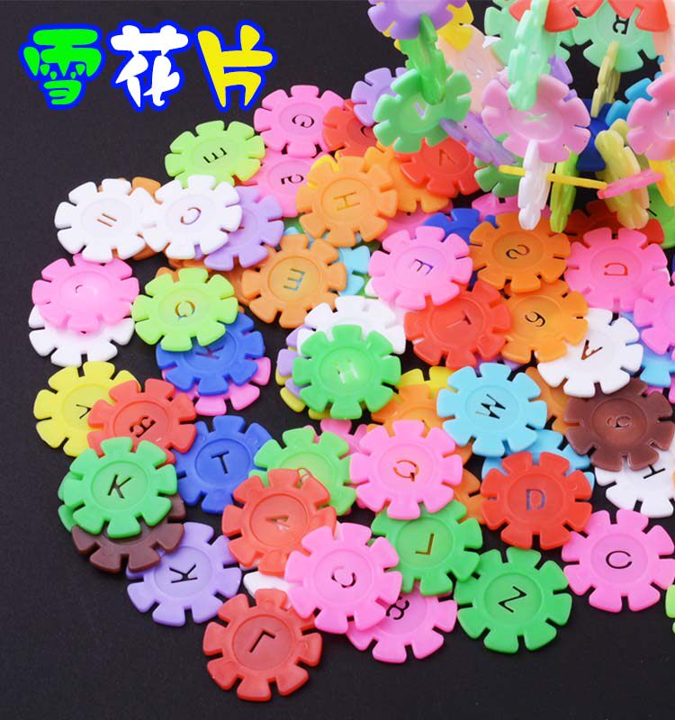 Snow Flowers Children Plastic 1000 pieces of kindergarten building blocks assembled puzzle boys and girls pieces of intelligent toys