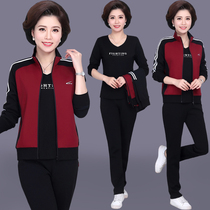 Middle Aged Mother Spring Autumn Shipment Action Suit 40 Year Old 50 Middle-aged Womens Clothing Spring Jacket Blouse for the Elderly