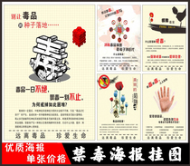 Anti-drug Day Publicity Poster Campus Law Education Hung Painting Drugs Harm Science Popularization Exhibition Board Cathartic Wall Chart