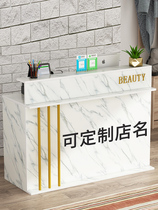 Simple cashier shop Small clothing store Nail salon barber mother and baby shop Beauty salon bar table Front desk reception desk