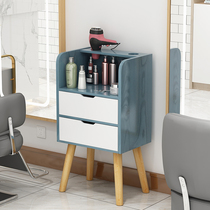 Hair salon hair salon tool cabinet Barber mirror barbershop cabinet multi-function trolley wooden barber cabinet