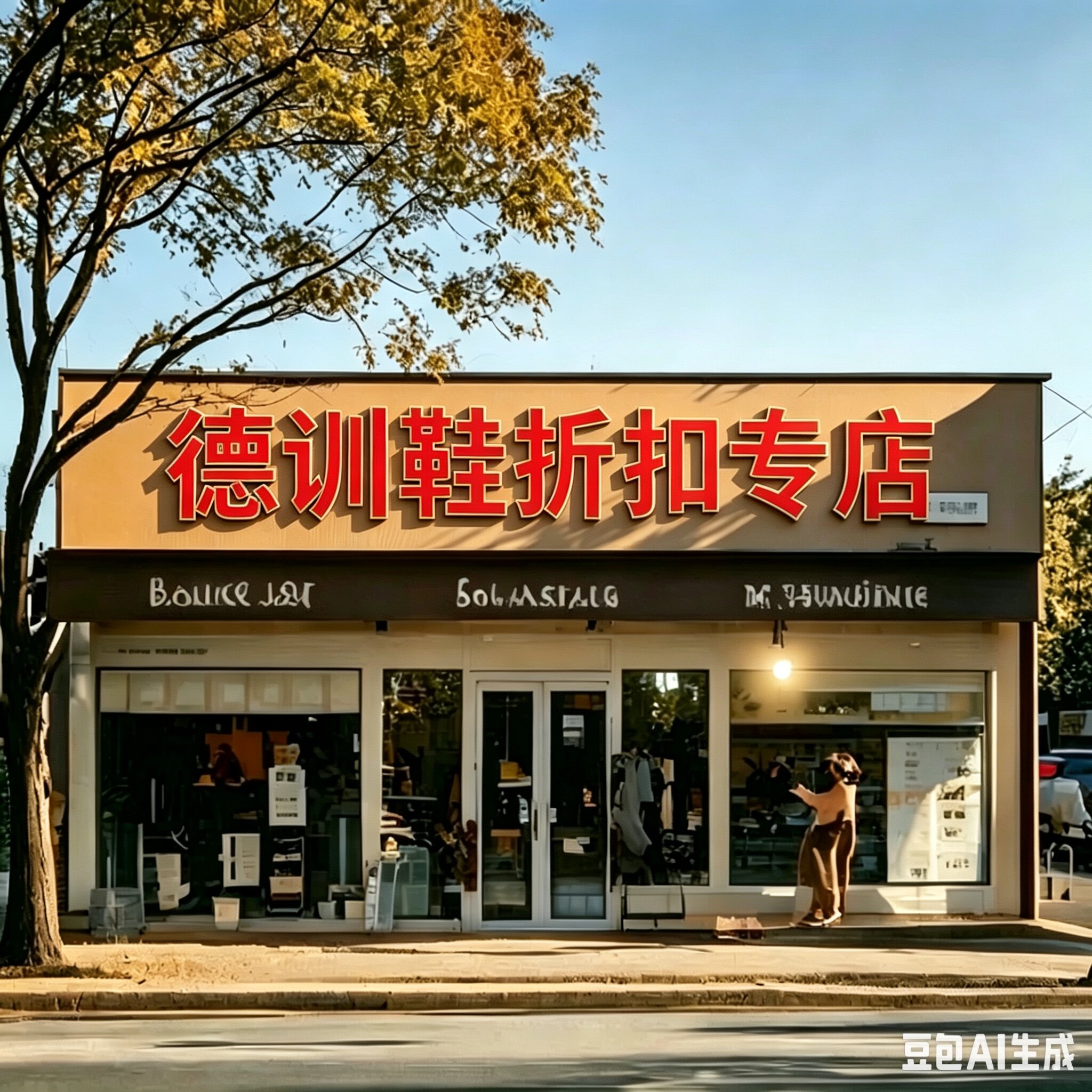 德训鞋折扣专店的LOGO