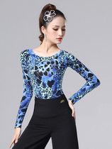 Dampaos new Morden dance blouses ballroom dress with national mark dance with long sleeves Latin dance costumes