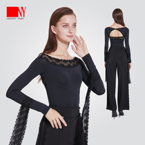 NY Nano Art Morden Dance Blouses Women Long Sleeve Professional National Standard Dance Practice Dance Practice to wear Latin dance suit