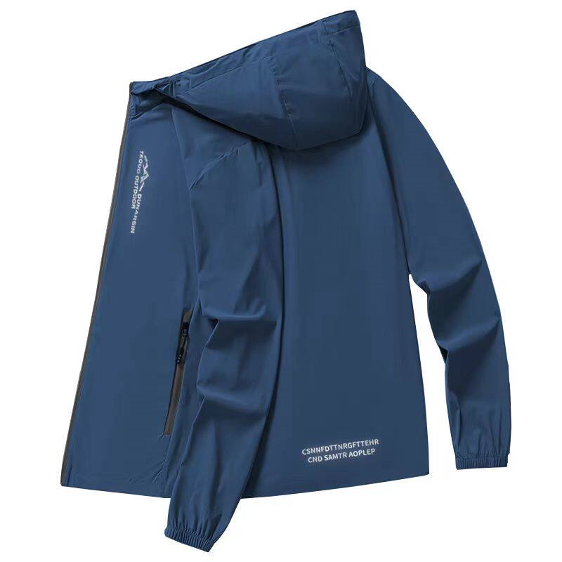 Work Wear Cardigan, Anti-Uv Long-Sleeved Sun Protection Clothing for Men, Summer Ice Silk Thin Breathable Casual Hoodie Work Wear Cardigan, Anti-Uv Long-Sleeved Sun Protection Clothing for Men, Summer Ice Silk Thin Breathable Casual Hoodie