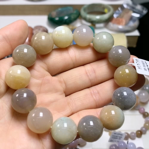 Коралловый турмалиновый браслет из нефрита