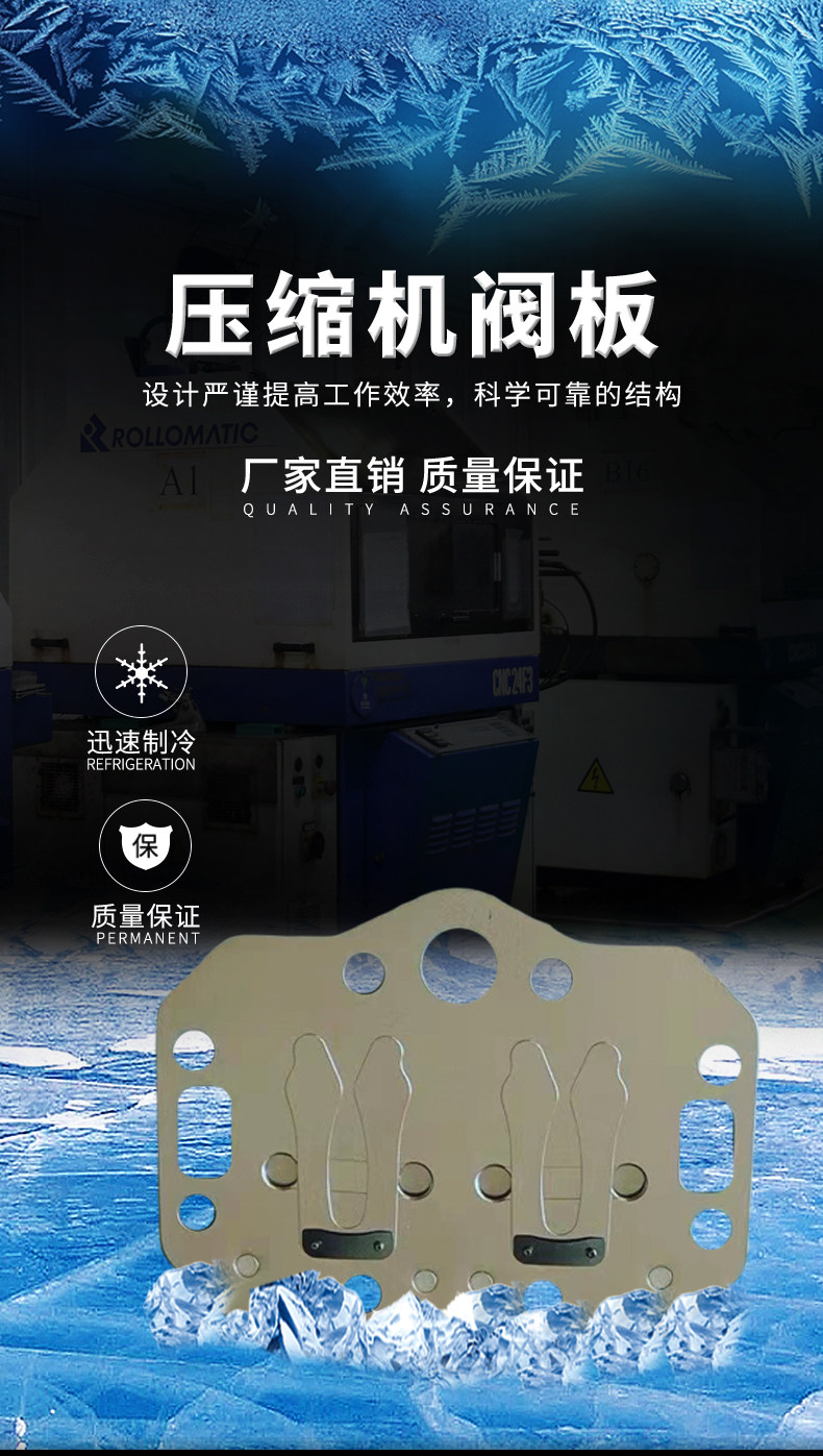 博德泽制冷谷黑雪鹰比三洋开利压缩机配件阀板总成专业维修批发(pic4)