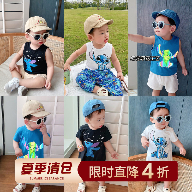 Chen Tai pig L-mother anti-fouling baby Lieven body clothes Summer Sadie Men's baby Haley Lionatsuo Newborn Climbing Clothing