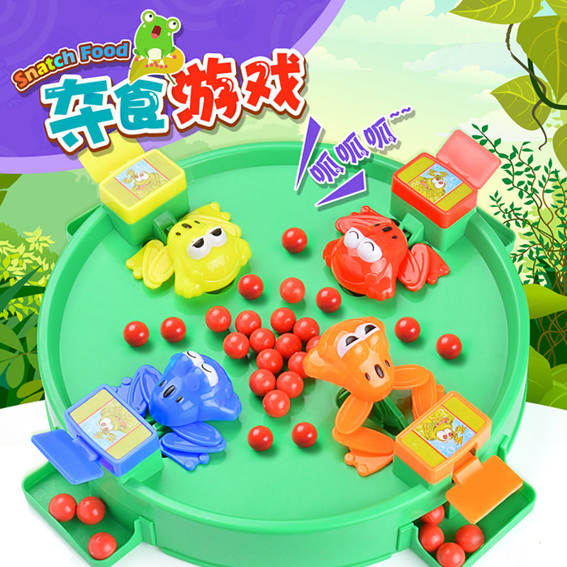Frogs Eat Bean Shake Sound The Same Toy Large Number of toys Parent-child Interaction Puzzle Grab trio Multi-person Enlightenment Desktop Toys