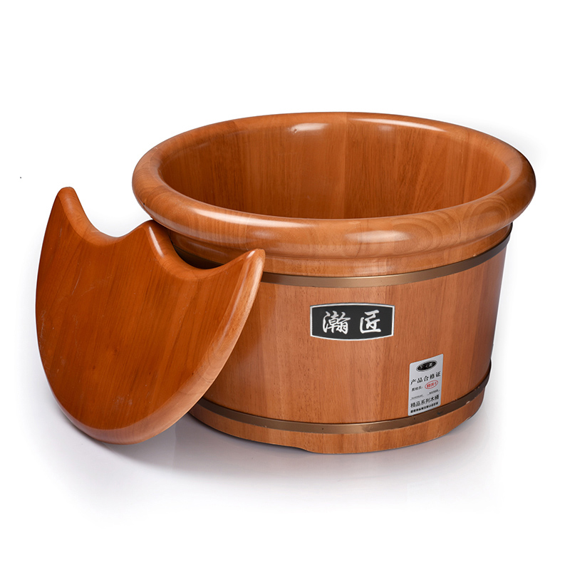 Wooden insulation bucket wooden bucket wash foot tub wash pelp with cash toilet wash wooden basin