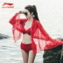 Li Ning 2019 bikini mới áo tắm của phụ nữ ngực nhỏ gợi cảm ba mảnh tụ tập Hàn Quốc kích thước lớn đồ bơi nhỏ nước hoa - Bikinis Bikinis