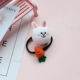 LINE chính hãng Cartoon Cartoon Hair Band Brown Xiong Ke Niu Rabbit Hair Rope Hair Oak Xem Sweet Rubber Band Hair Ring Phụ kiện tóc băng đô cho bé