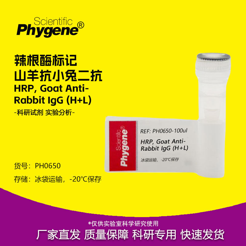辣根酶标记山羊抗兔二抗 HRP, Goat Anti-Rabbit IgG (H+L) 100ul