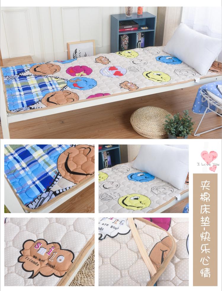 Mat nệm sinh viên độc thân ký túc xá 1.2 0.9 1.5 tatami xốp nệm gấp hai mặt mùa hè và mùa đông kép - Nệm nệm 1m8