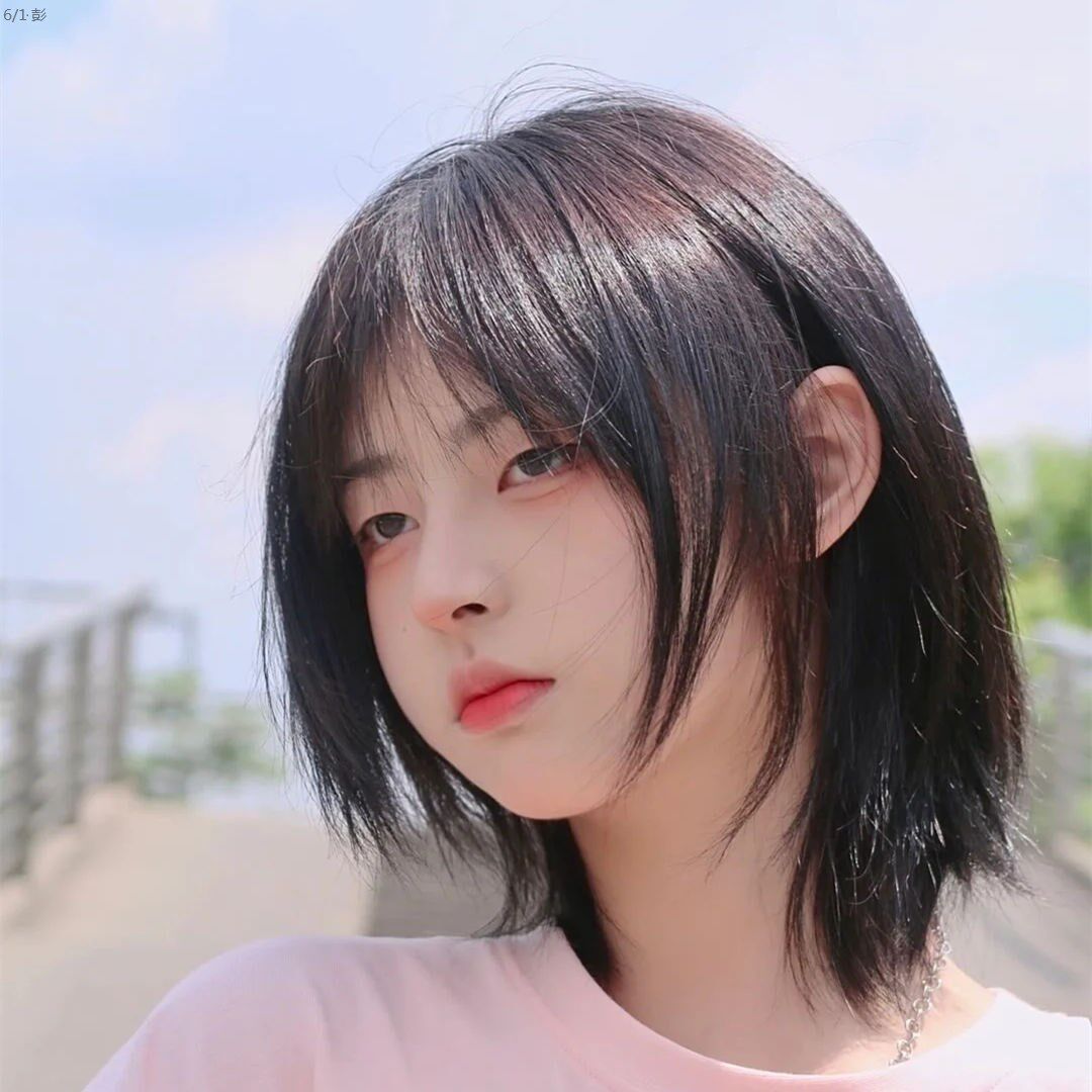 Cool handsome short Wolf Tail Wan with wig woman Short straight hair net red personality COS Cool handsome neutral superA festival performance from-Taobao