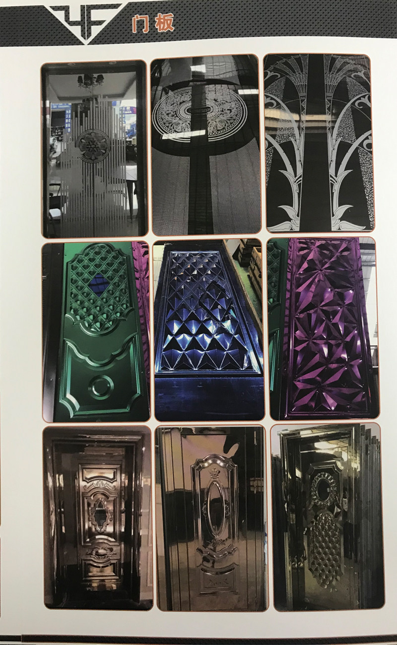 New color decorative stainless steel paper picture album stainless steel color card stainless steel sample album decorative plate photo album