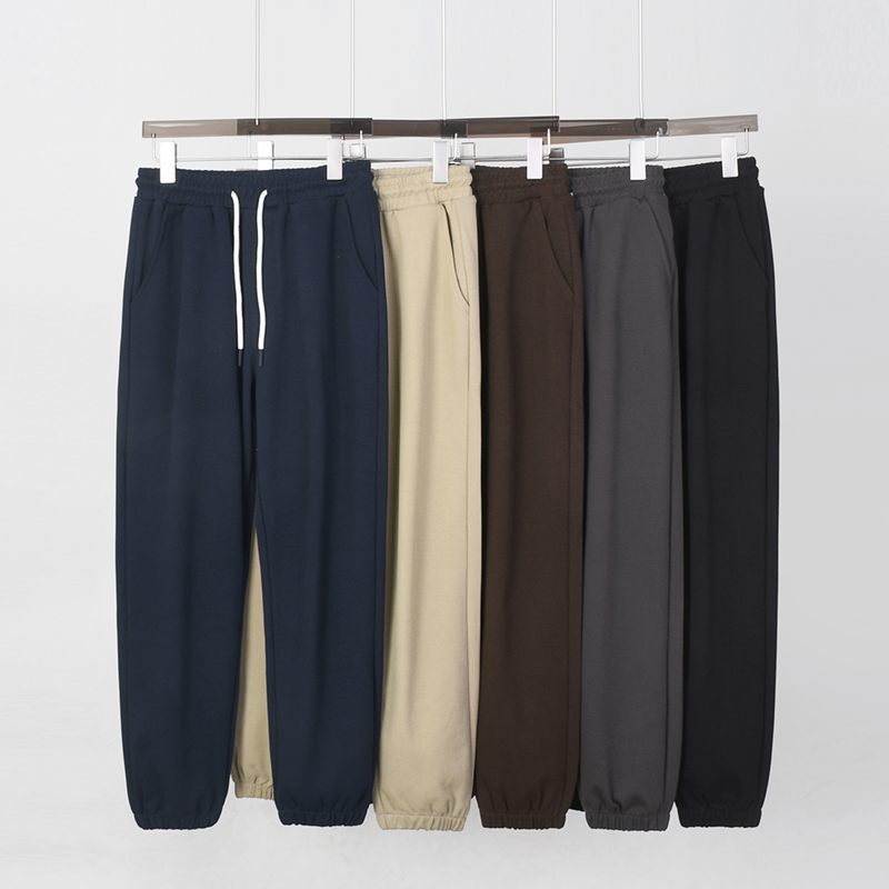 High-End American Cotton Twill Drapey Loose Jogger Pants Spring and Summer All-Season Breathable Sports Casual Pants Sweatpants for Men